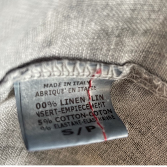 Lina Tomei 100% linen sleeveless blue grey pullover minimalist dress size small - Picture 8 of 11